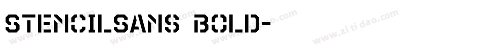 StencilSans Bold字体转换